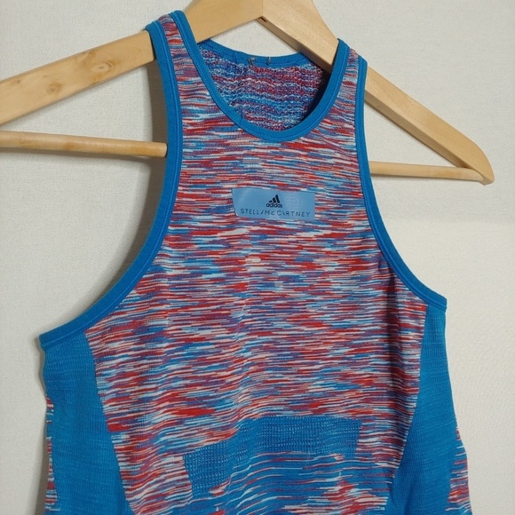 Adidas x Stella McCartney Seamless Tank Spaceday Blue White Red High Cut‎ Small - Picture 4 of 8